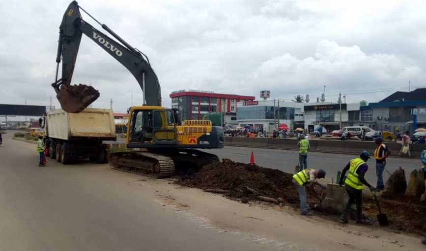 Ongoing reconstruction of Apapa-Oshodi-Oworonsoki Expressway in Lagos
