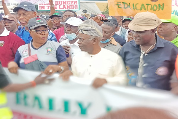 Falana joins NLC protesters in Lagos