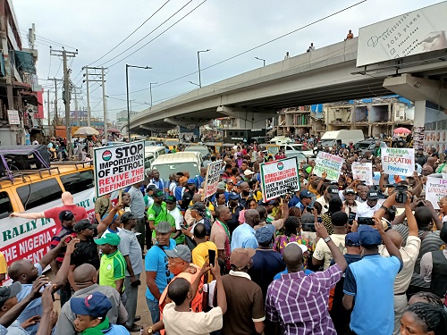NLC begins massive solidarity protest in Lagos