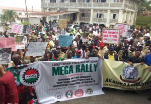 Rally: NLC urges FG to resolve ASUU strike or face total strike