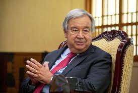 UN chief departs New York on 2-day visit to India