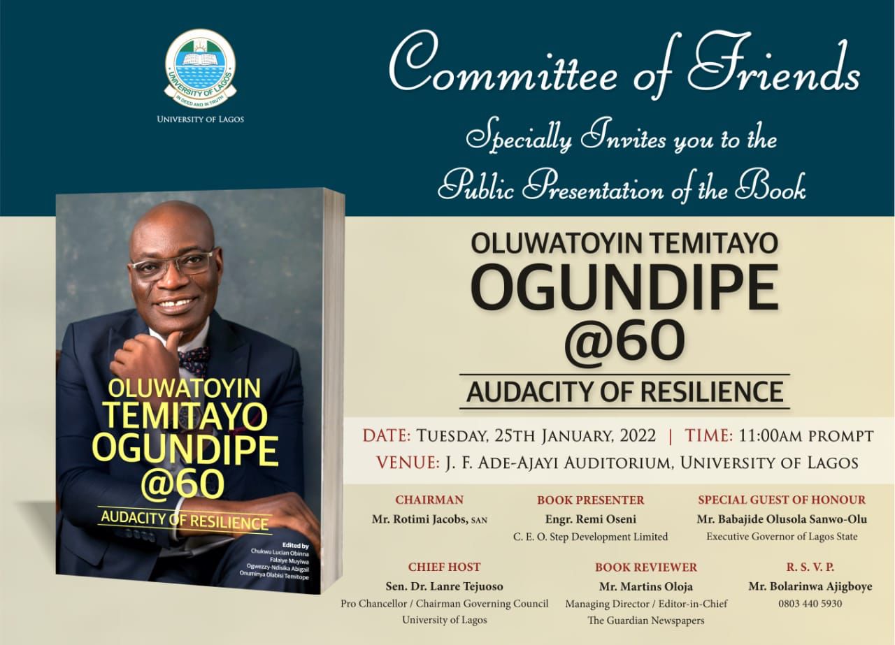 Oluwatoyin Temitayo Ogundipe @ 60 Audacity of Resilience