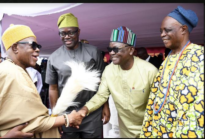 PHOTO: Gov. Ortom Join Makinde To Flag Off Project In Ibadan