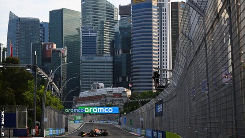 Singapore Grand Prix: Carlos Sainz leads Ferrari one-two in second practice