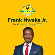 APGA candidate, Frank Nweke Jr., promises to restore Enugu identity with integrity
