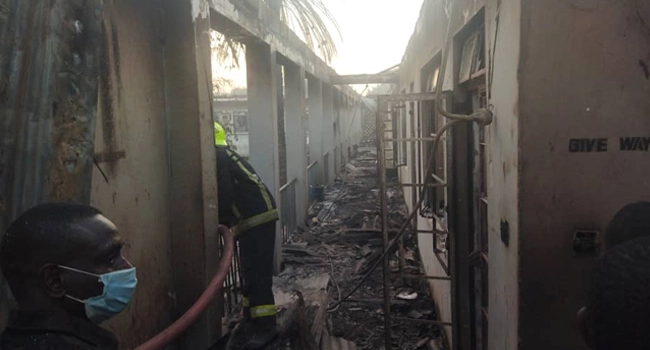 Fire guts Kano Police command headquarters