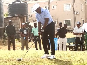 AFRDC 2023: Irabor tees off golf tournament in Abuja