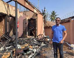 Frank Nweke commiserates with Solid FM as fire razes station in Enugu