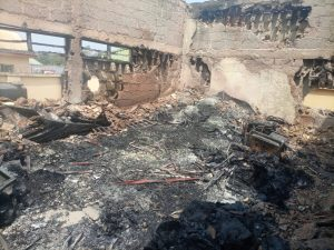 Anambra: Gunmen set INEC office ablaze, destroy election materials